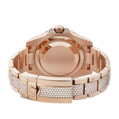 Rolex GMT-Master II 126755SARU Rose Gold Sapphire and Ruby Diamond Pave - Image 4