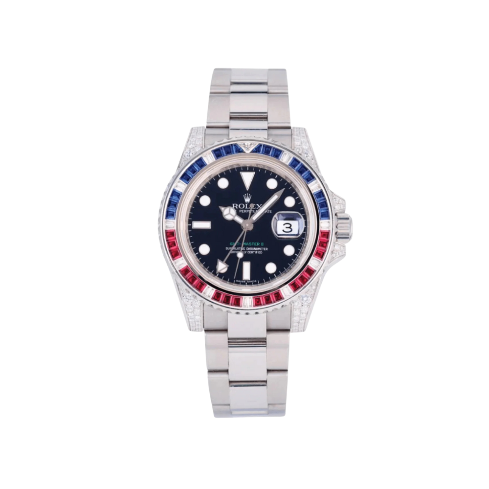 Rolex GMT-Master II 116759SARU White Gold Black Dia