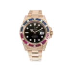 Rolex GMT-Master II 126755SARU 'SARU' Rose Gold Black Dial Diamond Bezel