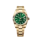 Rolex Sky-Dweller 42mm Yellow Gold Green 336938-0007