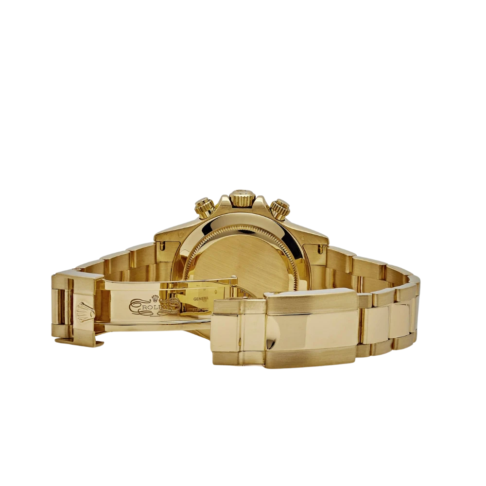 Rolex Daytona 116578SACO Yellow Gold Sapphire Bezel Mother Of Pearl Dial - Image 3