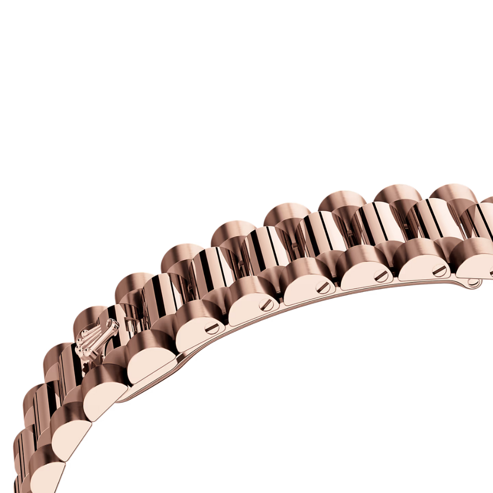 Rolex Day-Date 36 Everose Gold & Diamond Bezel Green Dial 128395TBR ? Luxury President Watch - Image 3