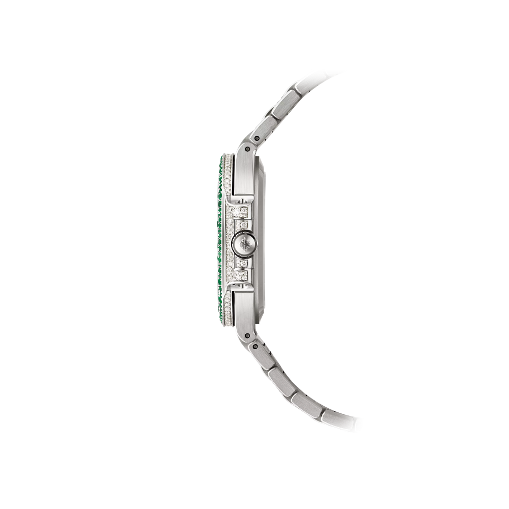 Patek Philippe Nautilus 7118/1453G 'Ladies Haute Joaillerie' White Gold Diamond Emerald Set - Image 3