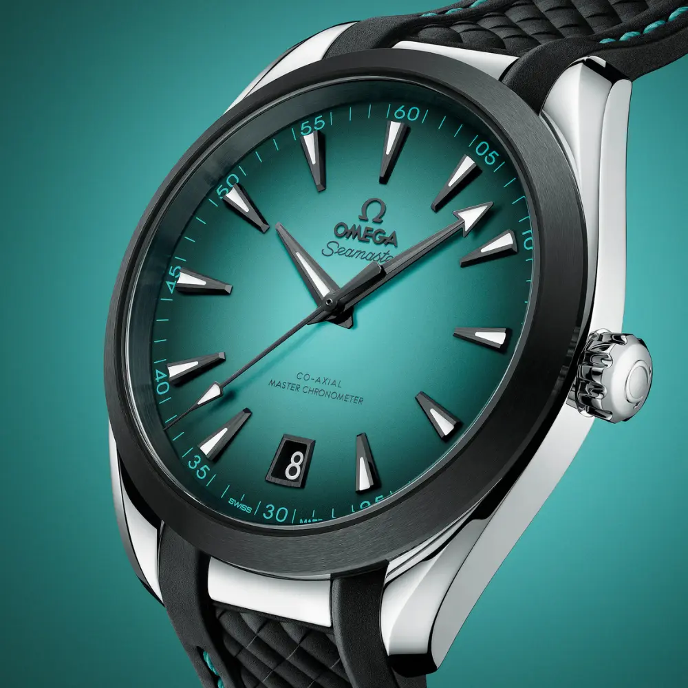 Seamaster Aqua Terra 150M 38 mm, steel on rubber strap Ref. 220.32.38.20.03.001 - Image 5