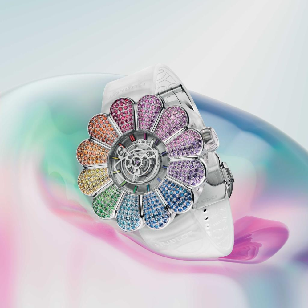Exceptional Timepieces MP-15 Takashi Murakami Tourbillon Sapphire Rainbow Ref. 915.JX.4802.RT.1199 - Image 4