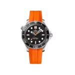 Seamaster Diver 300M 42 mm, steel on rubber strap Ref. 210.32.42.20.01.006