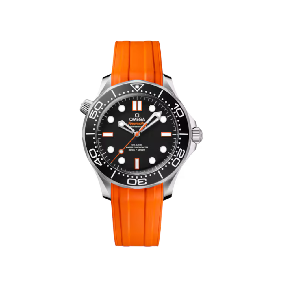 Seamaster Diver 300M 42 mm, steel on rubber strap Ref. 210.32.42.20.01.006
