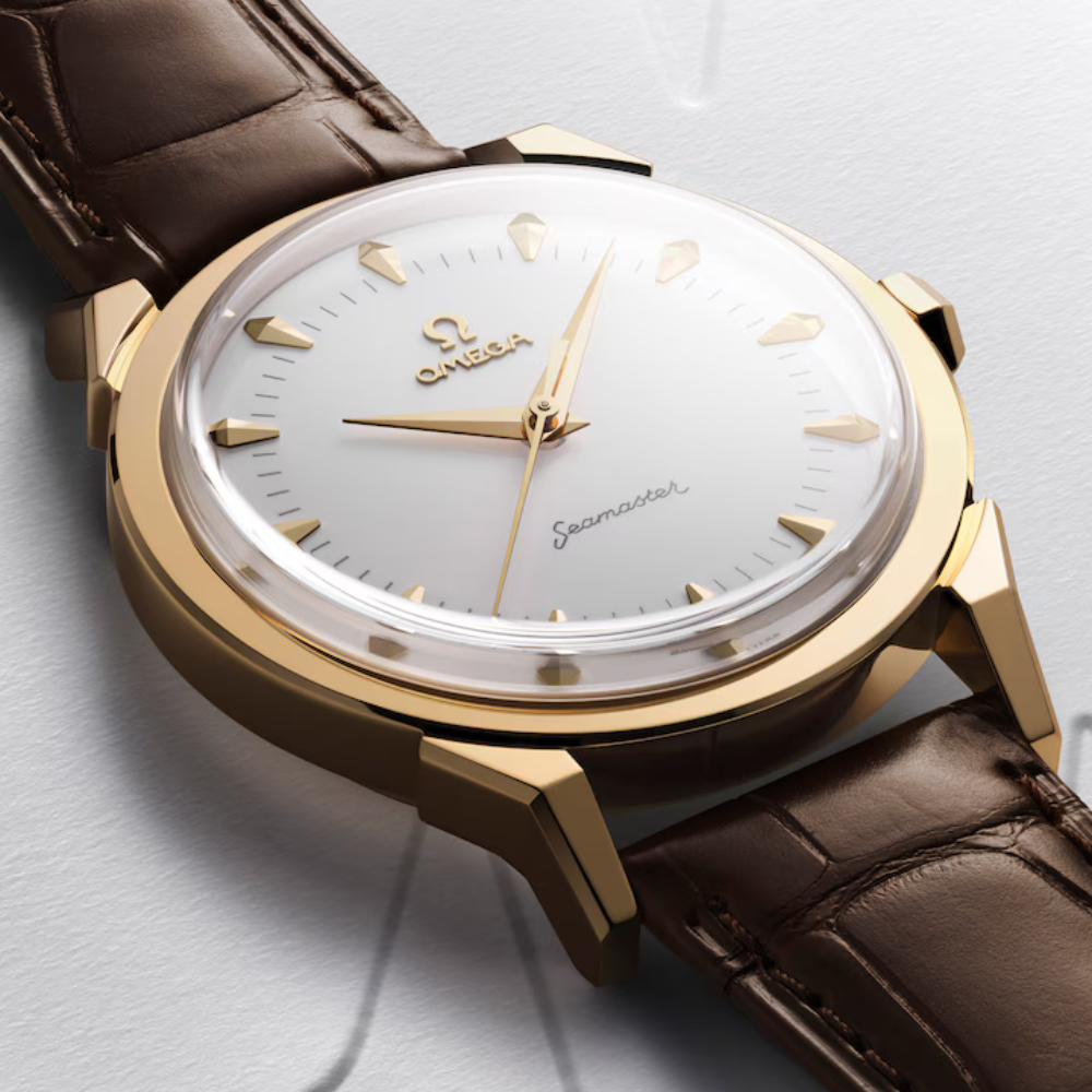 Seamaster 37 mm, Moonshine? gold on alligator Ref. 522.53.37.20.04.001 - Image 5