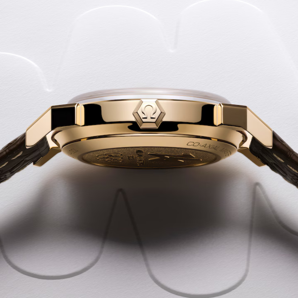 Seamaster 37 mm, Moonshine? gold on alligator Ref. 522.53.37.20.04.001 - Image 6