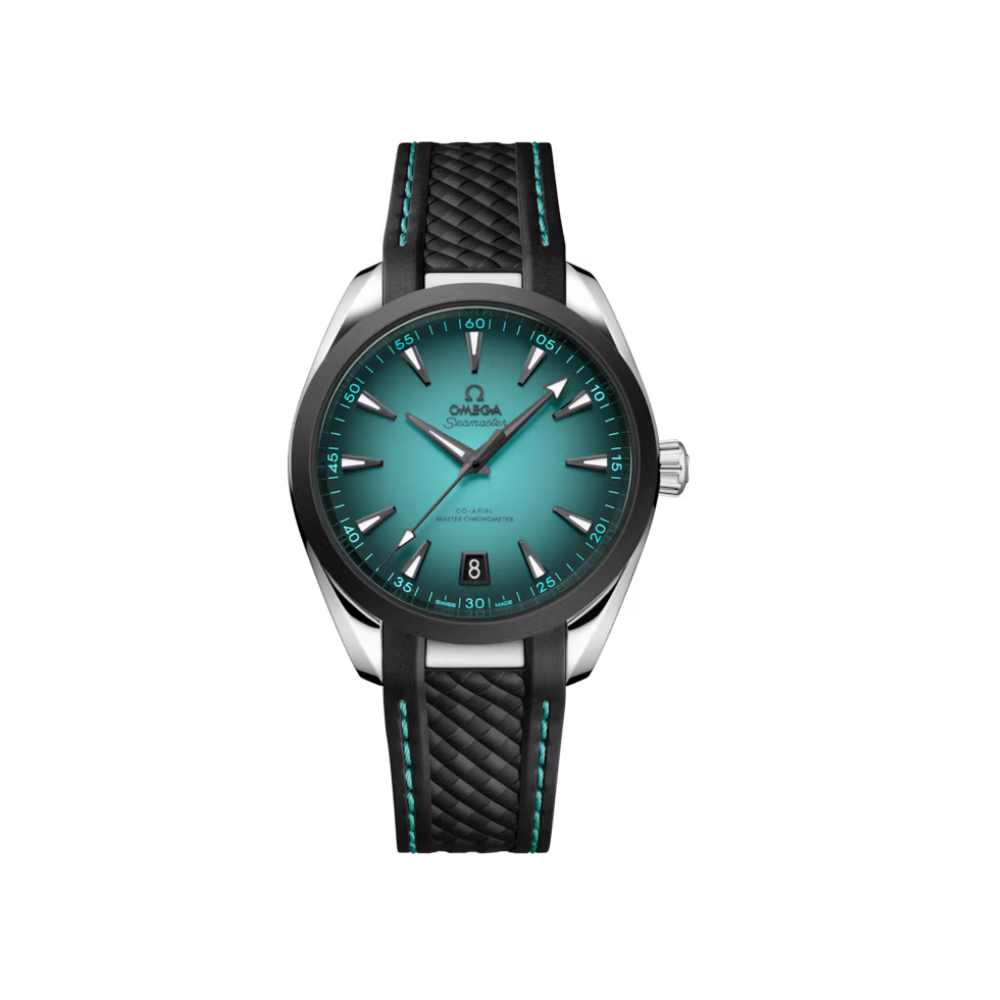 Seamaster Aqua Terra 150M 38 mm, steel on rubber strap Ref. 220.32.38.20.03.001