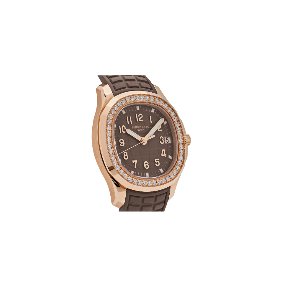 Patek Philippe Aquanaut 5268/200R-010 Rose Gold Taupe Brown Dial Diamond Bezel - Image 3