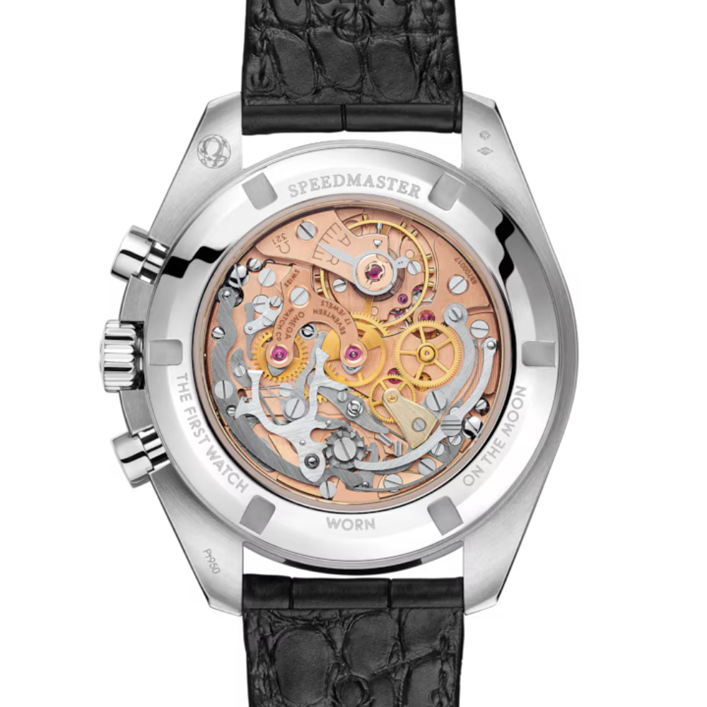 Speedmaster Calibre 321 42 mm, platinum on leather strap Ref. 311.93.42.30.99.001 - Image 2