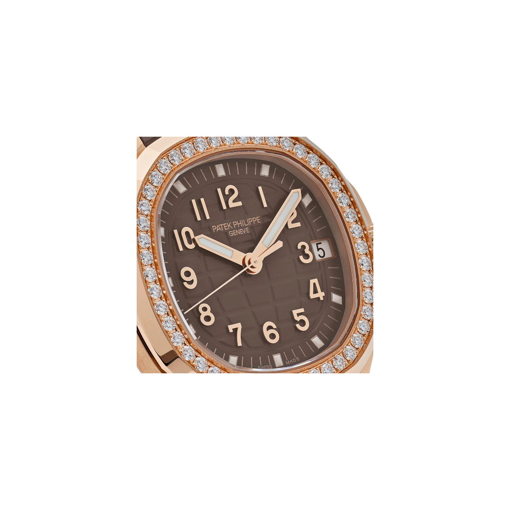 Patek Philippe Aquanaut 5268/200R-010 Rose Gold Taupe Brown Dial Diamond Bezel - Image 4