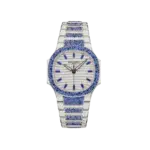 Patek Philippe Nautilus 7118/1451G 'Ladies Haute Joaillerie' White Gold Diamond Blue Sapphire Set