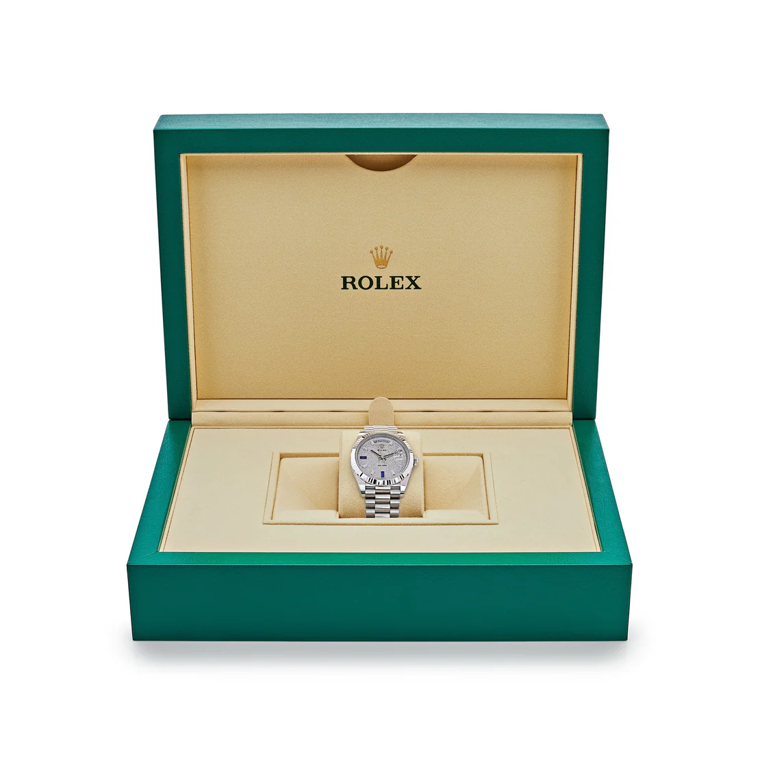 Rolex Day-Date 40 228236 Platinum Pav? Diamond Dial - Image 7